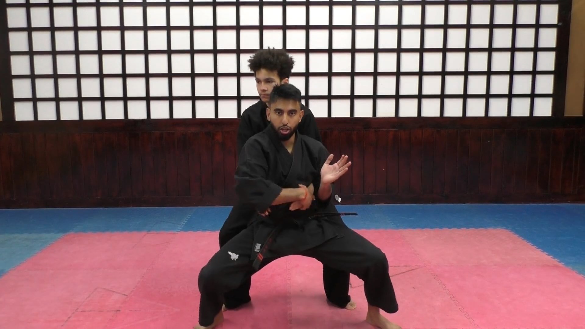 Strike from Rear Bearhug- Arms Free (In Steps)