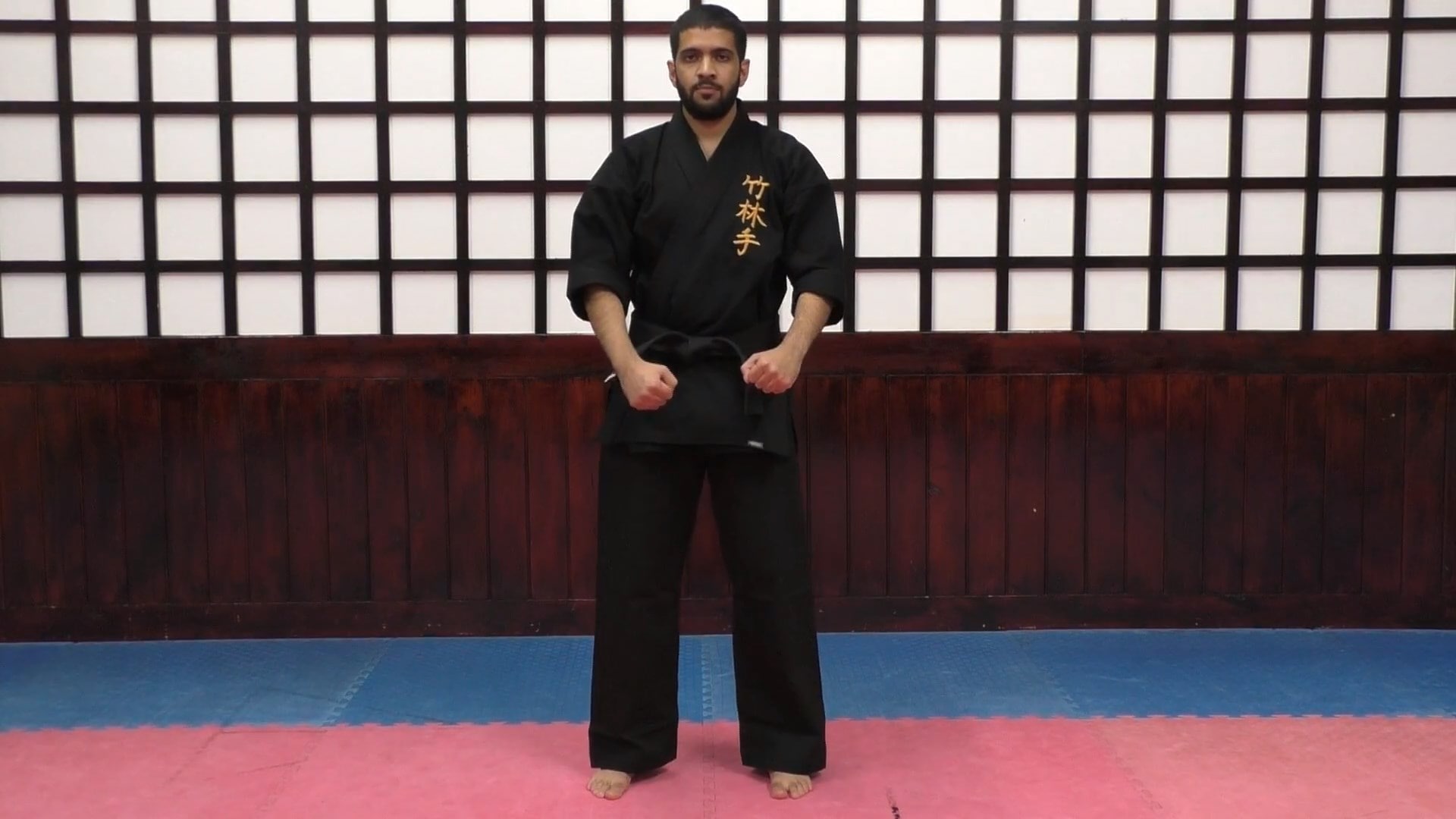 Strike from Side Shoulder Grab (Kata Demonstration)